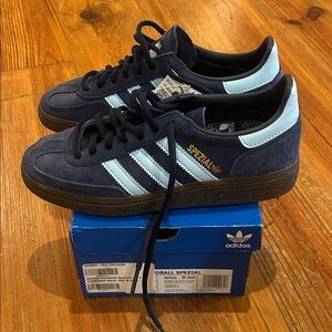 Adidas Spezial Dark Blue and Light Blue Sneakers